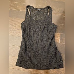 Black Lace Tank Top for Women